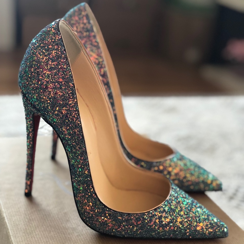 Christian Louboutin So Kate 120 Glitter Dragonfly